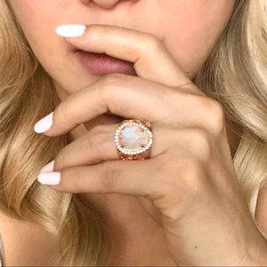 Rainbow Moonstone ring 💍